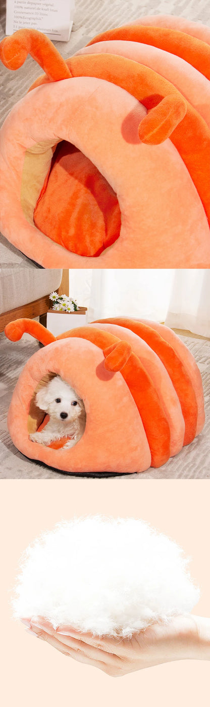 Cartoon Caterpillar Pet House - Warm Foldable Bed for Dogs & Cats - BeeTrendyShop.COM