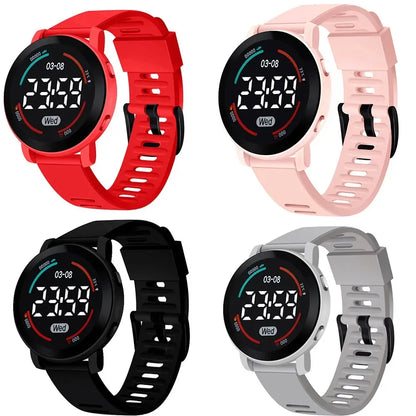 Children's Watches Fashion Digital Watches for Kids Waterproof Sport LED Electronic Wristwatch Simple Boys Girls Student Clock - BeeTrendyShop.COM