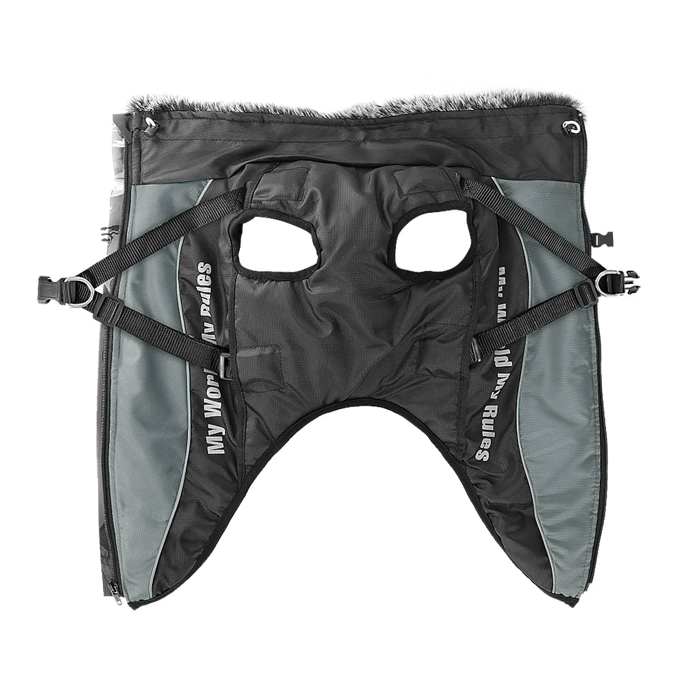 All-Weather Harness Dog Coat - Waterproof Winter Vest for Large Breeds - BeeTrendyShop.COM