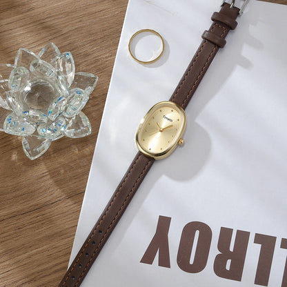1 Piece of Women's Literary Belt Casual Retro Small Square Quartz Watch Suitable for Daily Wear - BeeTrendyShop.COM