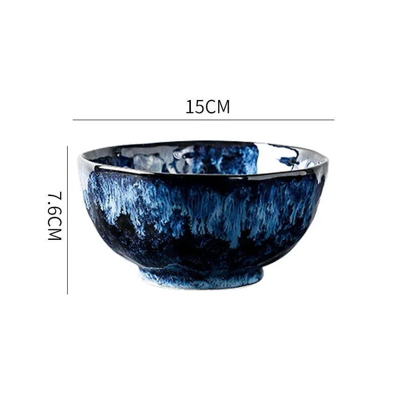 Creative Irregular Ceramic Tableware Soup Bowl Salad Bowl Dessert Plate Deep Plate Fish Plate Seasoning Dish Specialty Tableware
