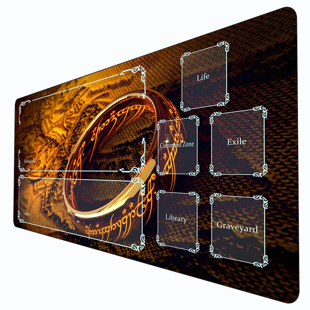 Card Game Playmat with Magic Zones – Stitched Large Mouse Pad for MTG, Commander & TCG | 60x30cm