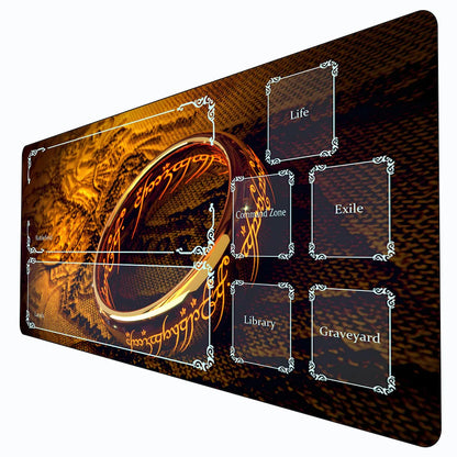 Card Game Playmat with Magic Zones – Stitched Large Mouse Pad for MTG, Commander & TCG | 60x30cm