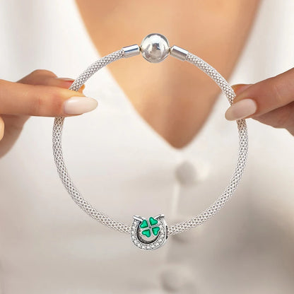925 Sterling Silver Heart, Flower, Clover & Turtle Charm Bead – DIY Birthday Jewelry