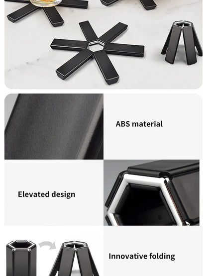Folding Heat Insulation Pot Mat & Placemat – High Temperature Resistant Coaster for Pots & Pans