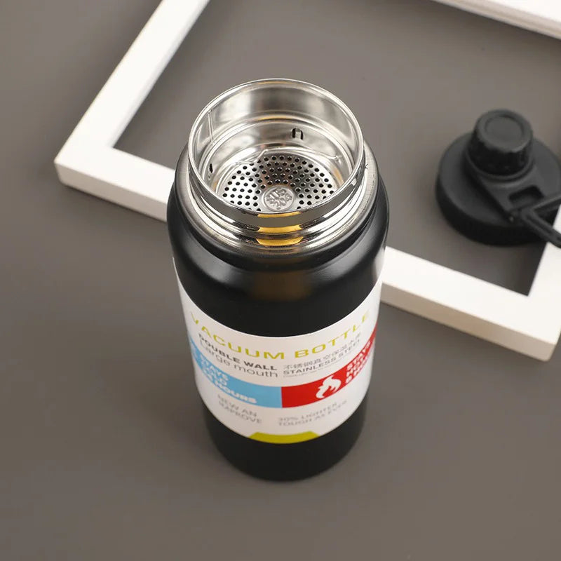 600/800/1000ML Portable Thermos Bottle – 304 Stainless Steel Double Wall Vacuum Flask