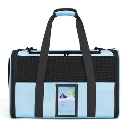 Soft Cat Carrier Bag – For Large Cats up to 20 lbs & Small Dogs | Zipper Closure, All Life Stages