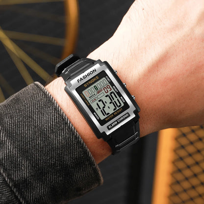 Digital Watches For Men Waterproof 31mm Ultra-thin Electronic Wristwatch Chronograph Sport SYNOKE Watch - BeeTrendyShop.COM