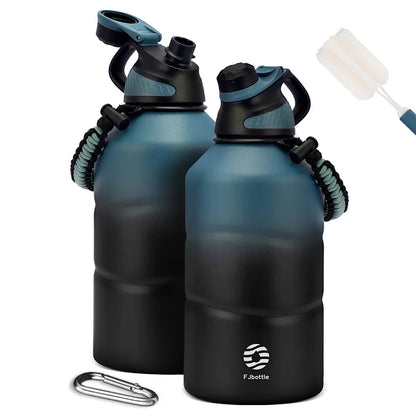 1.9L Stainless Steel Thermos Bottle with Rope – Portable Vacuum Flask for Sports & Gym