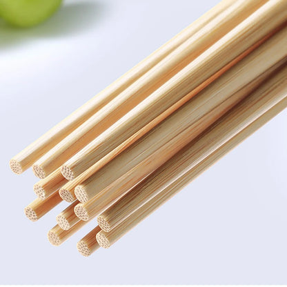5/10-Pair Chinese Bamboo Chopsticks – Unpainted, Wax-Free, Anti-Slip Japanese Kitchen Utensils