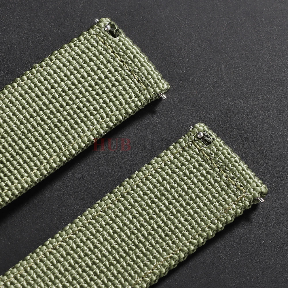 Nylon Canvas Watch Band Woven Soft Belt Universal Bracelet for Men Women Sport Military Universal  Wristband 18mm 20mm 22mm 24mm - BeeTrendyShop.COM
