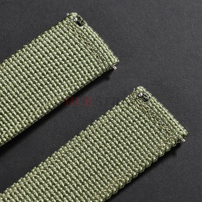 Nylon Canvas Watch Band Woven Soft Belt Universal Bracelet for Men Women Sport Military Universal  Wristband 18mm 20mm 22mm 24mm - BeeTrendyShop.COM