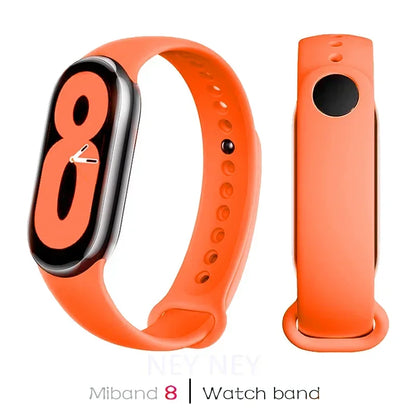 Silicone Sport Watchband for Xiaomi Mi Band 8 & 9 NFC – Waterproof Replacement Strap