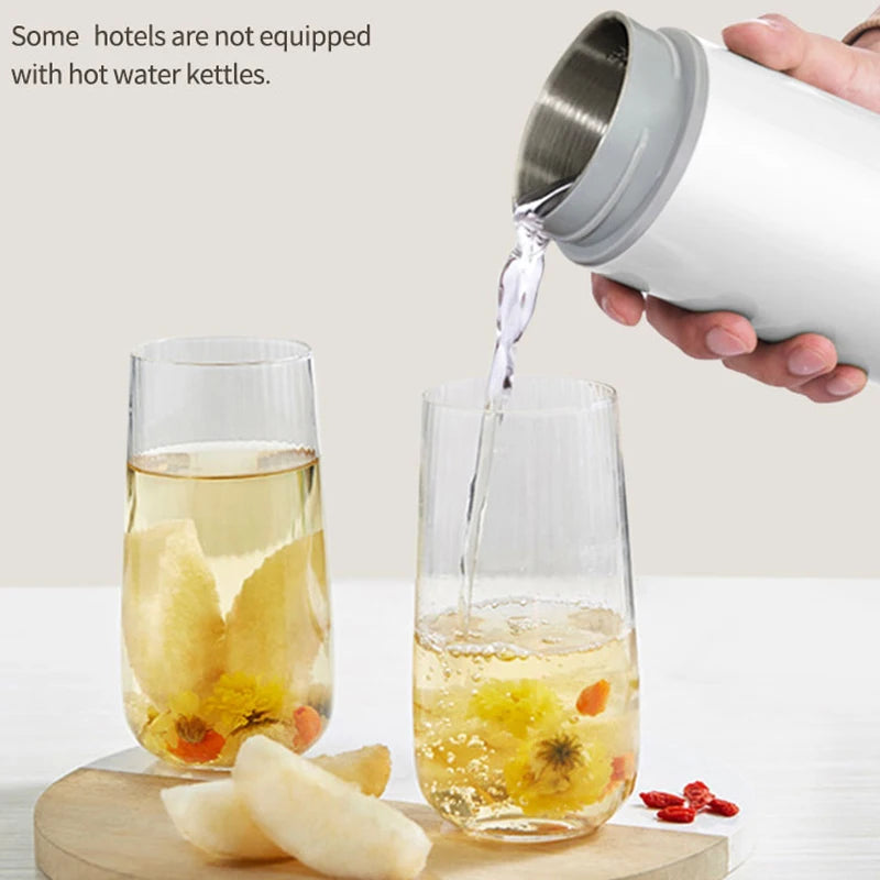 Portable Electric Kettle for Travel – Mini Stainless Steel Water Boiler for Tea & Coffee