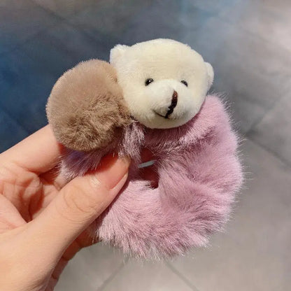 Korean Bear Scrunchies - BeeTrendyShop.COM