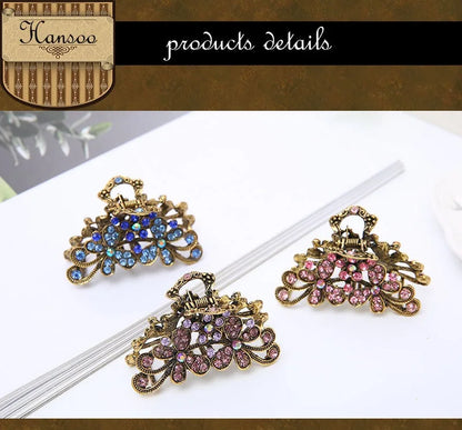 Large Frosted Square Hair Claw Clip – Solid Color Barrette for Women & Girls