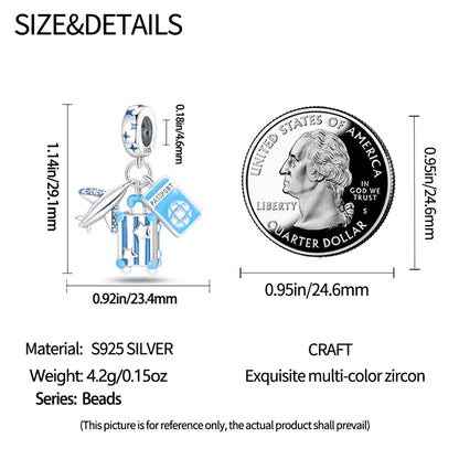 925 Sterling Silver Chameleon Luminous Butterfly Charm Bead – DIY Jewelry
