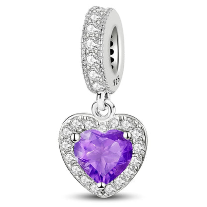 925 Sterling Silver Heart, Flower, Clover & Turtle Charm Bead – DIY Birthday Jewelry