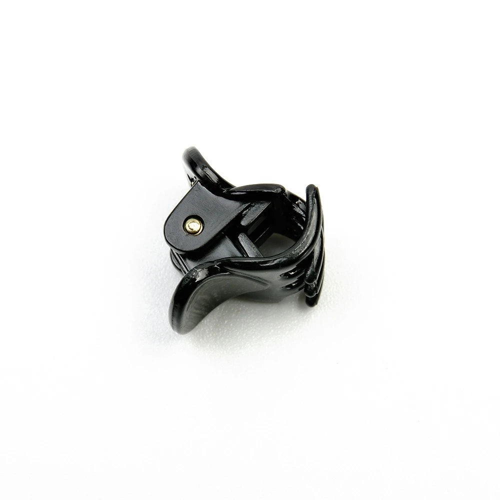 Mini Black Hair Claw Clips – Plastic Ponytail Hairpins for Women & Girls (10/20/30Pcs)