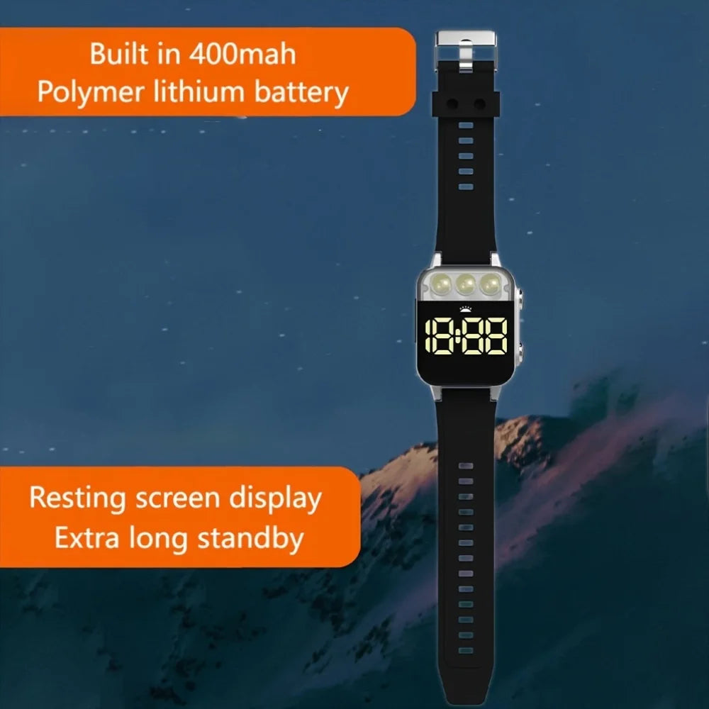 New lighting watch, digital display, high aesthetic value LED men's and women's couple watch, electronic watch - BeeTrendyShop.COM