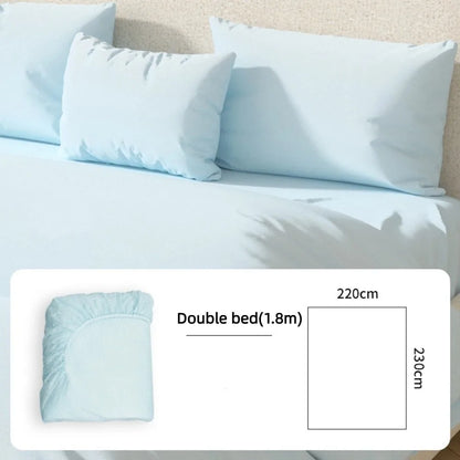 Disposable Non-Woven Fitted Sheet with Elastic Bands – Non-Slip Single & Double Bed Mattress Cover