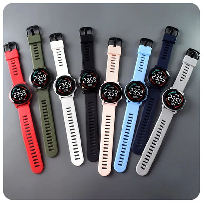 Children's Watches Fashion Digital Watches for Kids Waterproof Sport LED Electronic Wristwatch Simple Boys Girls Student Clock - BeeTrendyShop.COM