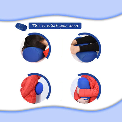 Cylindrical Neck Roll Pillow 30x16cm – Soft Washable Bolster for Bedroom, Travel & Neck Support