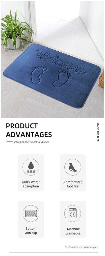 1pc Anti-Slip Cobblestone Floor Mat for Bathroom, and Absorbs Water and Reduces Slips and Falls - BeeTrendyShop.COM