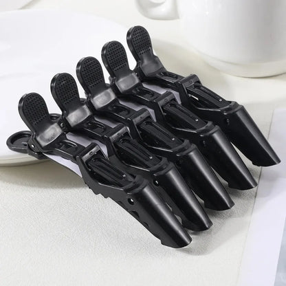 5Pcs Alligator Hair Clips – Plastic Barber Sectioning Clamps for Salon & Home