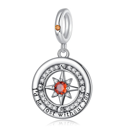 925 Sterling Silver Colorful Sun Moon Stars Dangle Charm – DIY Jewelry