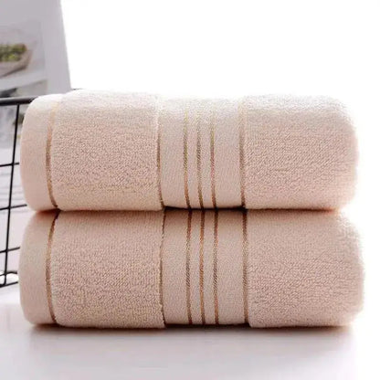 2-Pack Thickened Cotton Face Towels – Soft, Absorbent & Quick-Dry 34x75cm
