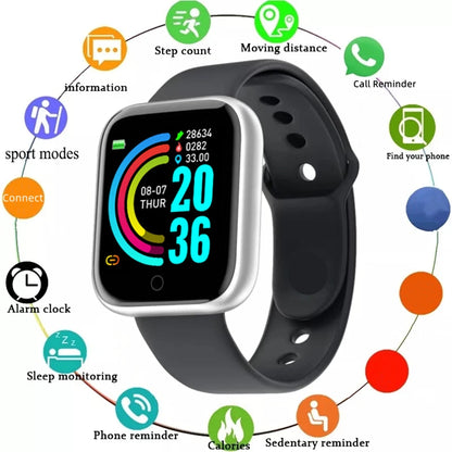 Smartwatch – Message Alerts, Fitness Monitor, Smart Bracelet, Birthday Gift for Men & Women