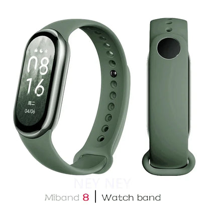 Silicone Sport Watchband for Xiaomi Mi Band 8 & 9 NFC – Waterproof Replacement Strap