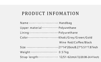 CH Large Capacity Handbag Luxury Brand Temperament Letter Print with Lock Design 2025 Trendy Women's Crossbody Bag - BeeTrendyShop.COM