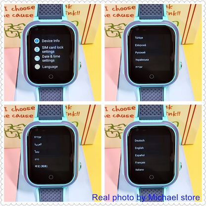 LT21 4G Kids Smartwatch – GPS, WiFi, Video Call, SOS, IP67 Waterproof, Camera & Location Tracker