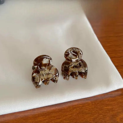 Mini Acetate Hair Claw Clips 2cm – Small Side Pins Set for Girls & Women