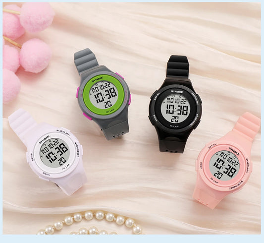 SYNOKE Women's Watches Thin Luxury Swim Waterproof Digital Sport Watch For Men LED Electronic Clock Multifunc Diving Wristwatch - BeeTrendyShop.COM
