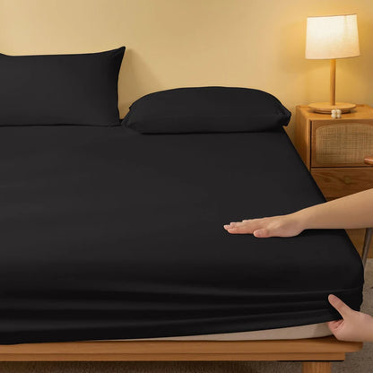 Solid Color Matte Bed Sheet – Minimalist Bedroom Bed Cover (Excluding Pillowcases)
