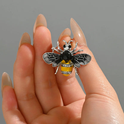 Bee Brooch Pin – Zinc Alloy Rhinestone | Women's Fashion Jewelry