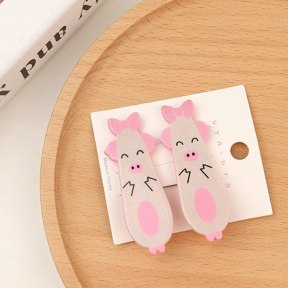 Kawaii Cartoon Hair Side Clips – Cute Claw Hairpin for Girls, Women & Kids (2Pcs)