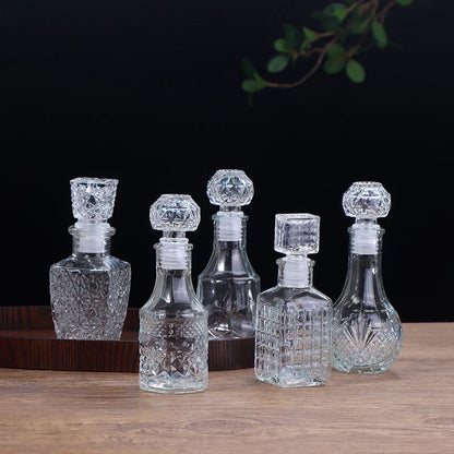 Transparent Whiskey Glass Decanter – 100ml & 150ml Party Barware Bottle