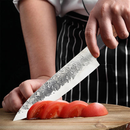 Forged Japanese Chef Knife – Professional Kiritsuke, Santoku & Nakiri Kitchen Knives