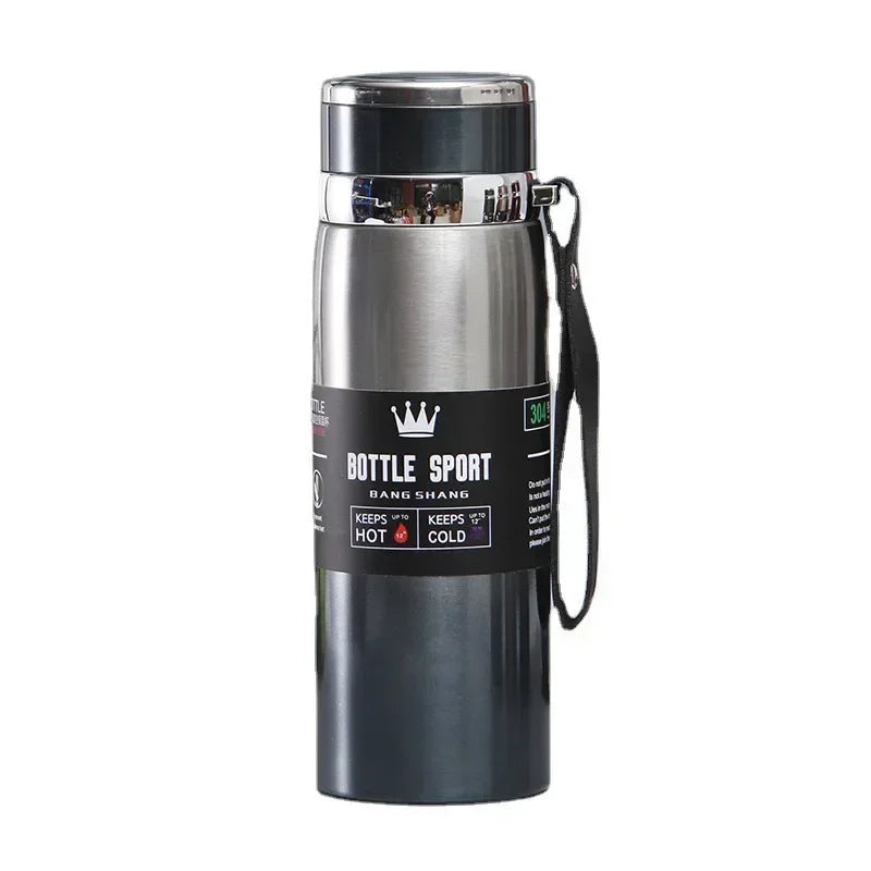 1L Stainless Steel Thermal Water Bottle – Vacuum Flask Thermos for Coffee, Tea & Water