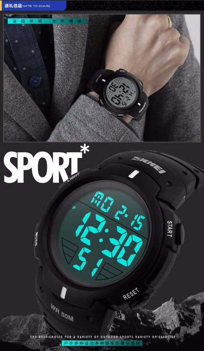 Fashion Men Sports Watches Clock Male LED Military Watch Waterproof Outdoor Dress Wristwatches Men Electronics Wristwatches - BeeTrendyShop.COM