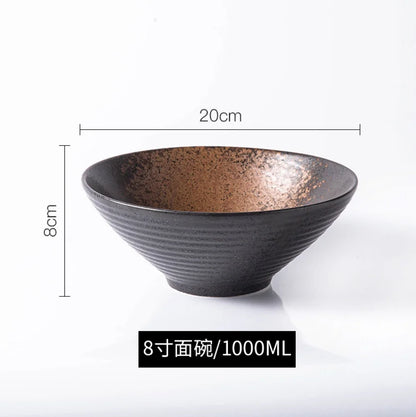 Japanese Ceramic Ramen & Noodle Soup Bowl – Authentic Tableware for Home & Restaurant