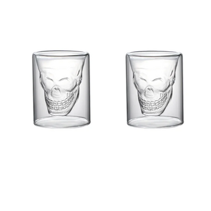 Crystal Double Bottom Wine & Cocktail Glass – Whiskey Beer Coffee Mug Cup