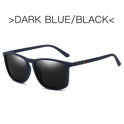 Men's Polarized Sports Sunglasses – UV400 Mirror Square Fishing Eyewear