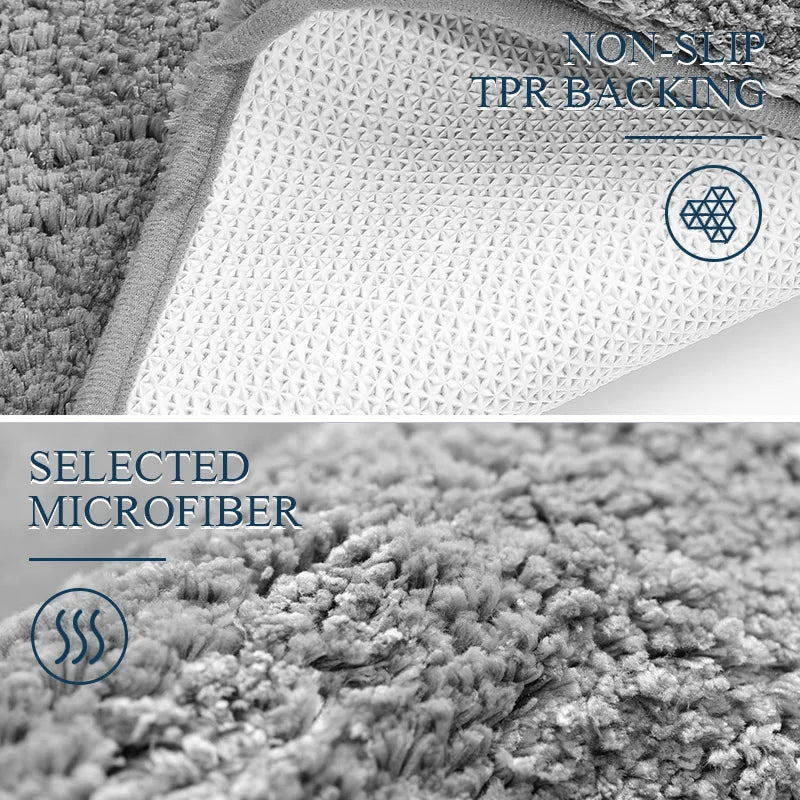 Soft Comfortable Thick Plush Floor Mat,Bathroom Floor Rug,Bedroom Carpet,Living Room Mat,Non-slip Rug,Water Absorption Anti-Slip