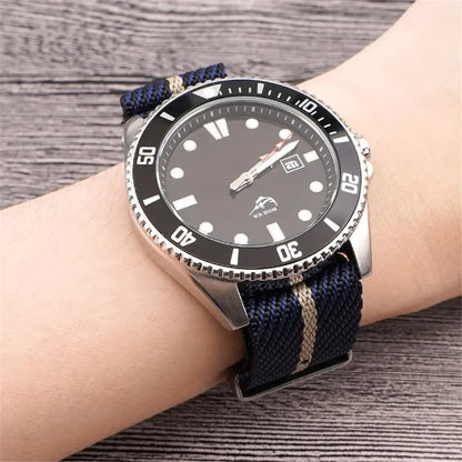 Premium-grade Nylon Strap 18mm 20mm 22mm 24mm Braided Canvas Watch Band Men Women Soft Sport Waterproof Bracelet Accessories - BeeTrendyShop.COM