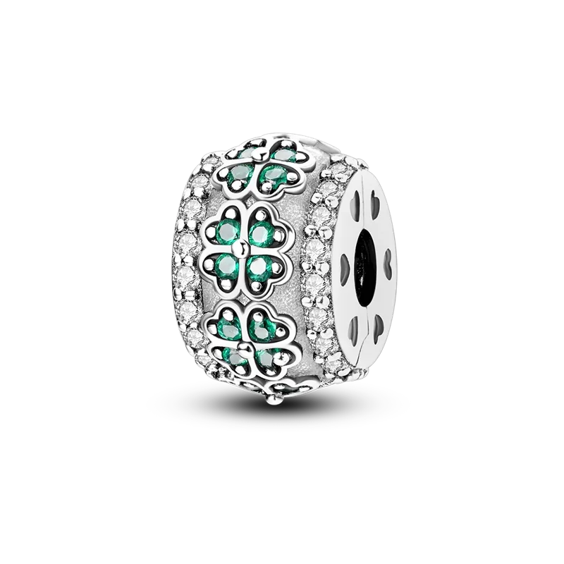 925 Sterling Silver Colorful Butterfly Cherry Flower Fashions Beads Clip Charm for Original DIY Bracelet Fine Jewellery